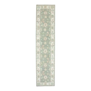 Turkish Oushak Runner Rug 2'10" x 12'4" #17916 For Sale