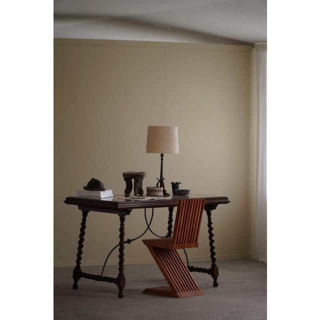 1920s Danish Art Nouveau Table Lamp in Bronze, 1920s For Sale - Image 5 of 18