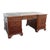 English Leather Top Partner Desk For Sale