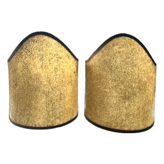 Antique Late 19th Century Handel Co. Attributed Half-Lampshades Mica & Hand-Welded Metal - A Pair For Sale