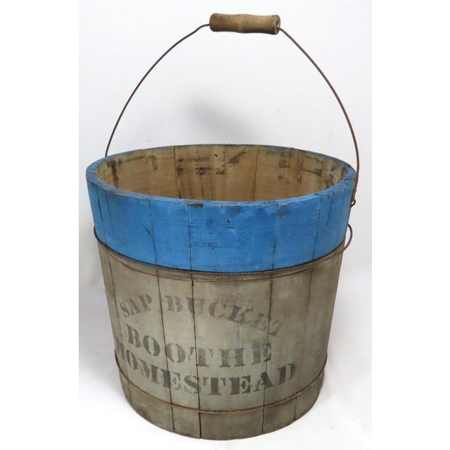 Authentic Antique American Country Primitive Booth Homestead Connecticut Sap Bucket For Sale In Boston - Image 6 of 13