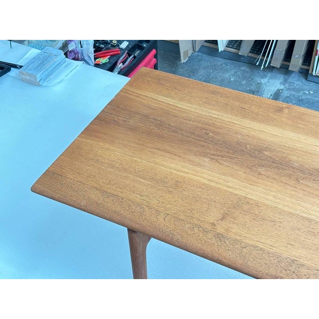 Hans Wegner Mid-Century, Danish Modern, Teak and Oak Coffee Table by Hans Wegner, 1950s For Sale - Image 4 of 11