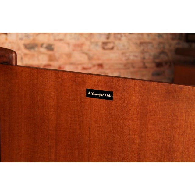 Brown Mid-Century Modern Afromosia Sideboard by A. Younger Ltd, England, 1960s For Sale - Image 8 of 14