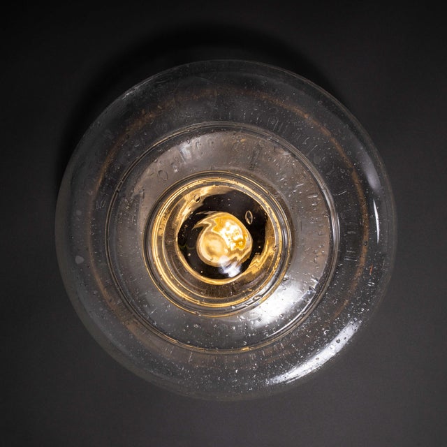 Large Bullicante Glass Wall Lamp, 1950s For Sale - Image 3 of 6