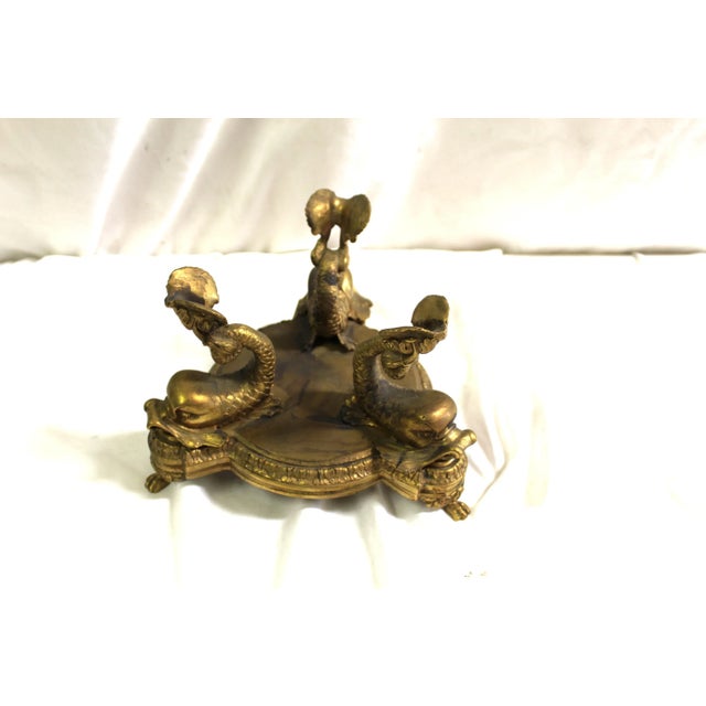 Mid Century Modern Crystal & Gold Gilded Bowl For Sale In Los Angeles - Image 6 of 11