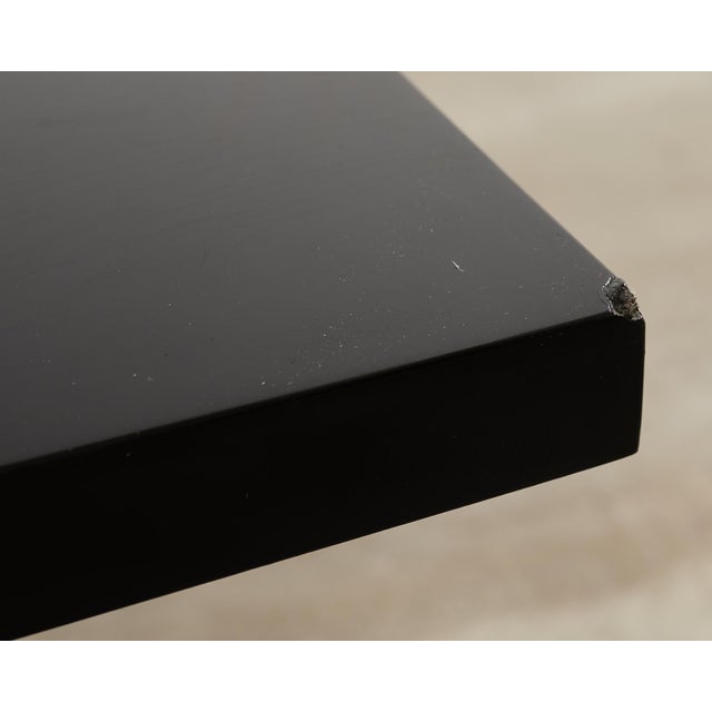 Ralph Lauren Black Lacquer and Chrome Hudson Dining Table For Sale - Image 18 of 18