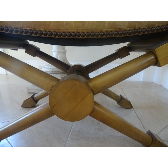 Wood Ralph Lauren Style Benches a Pair For Sale - Image 7 of 7