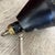 Chase Brass and Copper Company 1930s Chase Brass & Copper Co. Art Deco Desk Lamp Black Shade & Feather Base For Sale - Image 4 of 17