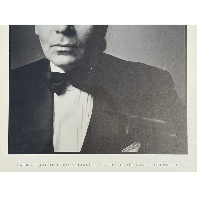 Karl Lagerfeld - Original 1980s Advertising Poster for Hasselblad Camera For Sale - Image 4 of 5