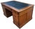Vintage American Regency Style Tooled Leather Top Writing Executive Desk For Sale - Image 4 of 15