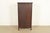 Berkey & Gay Antique Victorian Carved Oak Curved Glass Bookcase or Display Cabinet, Circa 1900 For Sale - Image 11 of 13