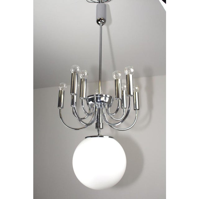Opaline Glass Chandelier, 1920s For Sale - Image 16 of 18