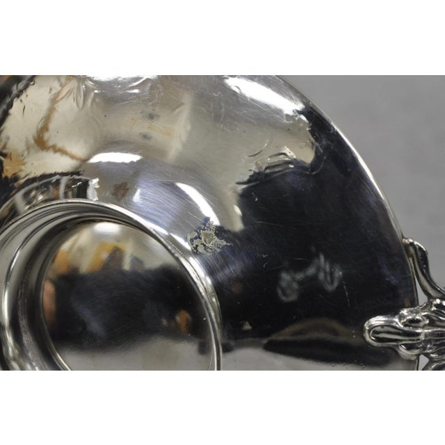 Early 20th Century Victorian Middletown Silverware Silver Plated Pedestal Candy Dish Compote For Sale - Image 9 of 16