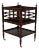 English Style Mahogany Canterbury Magazine Rack For Sale