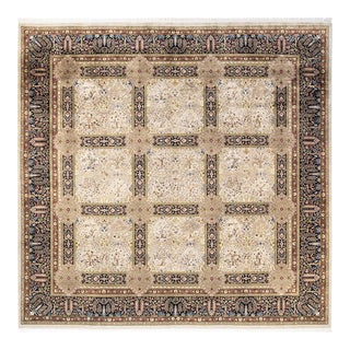 Mogul, One-of-a-Kind Hand-Knotted Area Rug - Ivory, 8' 2" x 8' 7" For Sale