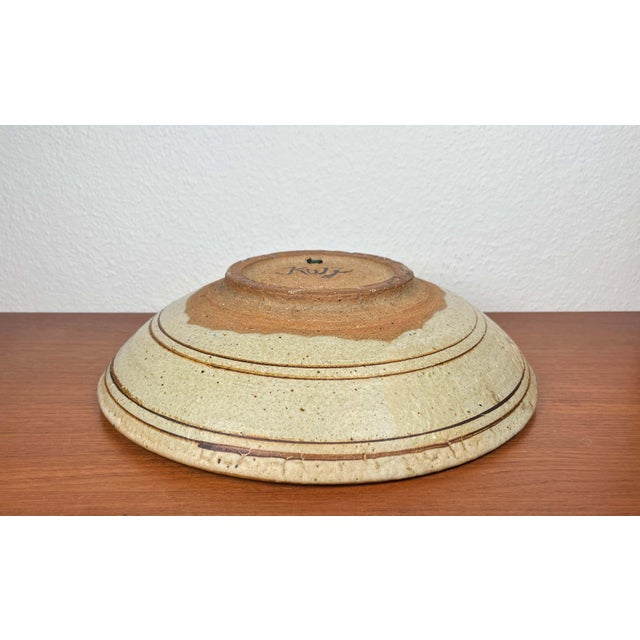 Large Mid-Century Modern Danish Studio Pottery Bowl from Kirsten Winther Johannsen, 1960s For Sale - Image 15 of 18