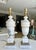 Italian Pair of Italian Neoclassic Alabaster Table Lamps, Hand-Carved, 1950s For Sale - Image 3 of 18