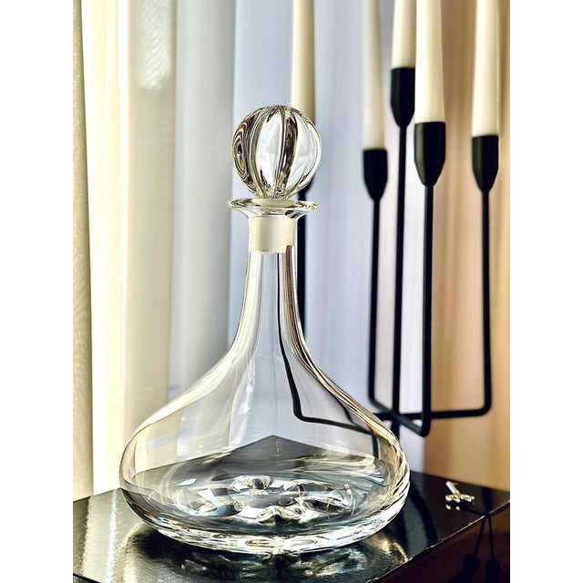 Orrefors Swedish Ships Decanter by Nils Landberg for Orrefors, 1970s For Sale - Image 4 of 5