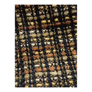 Chanel Style Black Beige Boucle Fabric Remnant For Sale