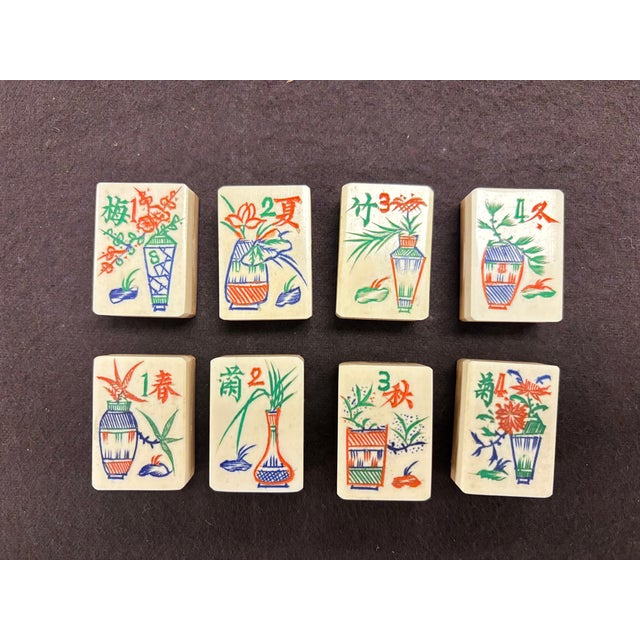 Antique Chinese Mahjong Set - No Box For Sale In Raleigh - Image 6 of 17