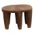 Rugged Brown Vintage Nupe Stool For Sale