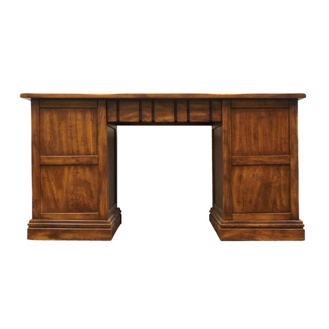 High End Vintage Rustic Southwestern Cowboy Style 56" Writing Desk 7054 For Sale - Image 10 of 12