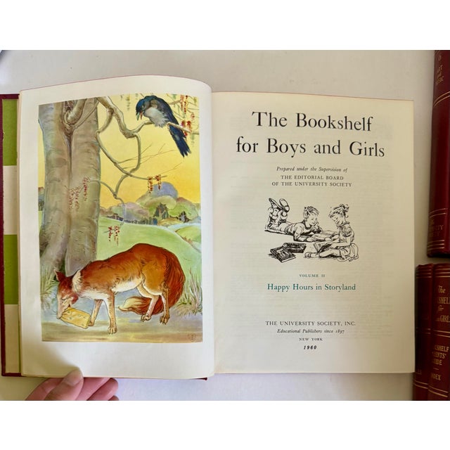 1960 “The Bookshelf for Boys and Girls” Complete 10-Volume Book Set For Sale - Image 11 of 11