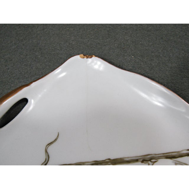 Signed M. Schippel Hand-Painted Mice Handled Plate, c.1910–1930 For Sale - Image 9 of 11