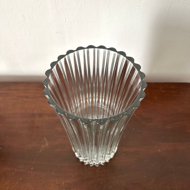 1950s Cristal d'Arques "Athena" Crystal Vase, Vintage by Luminarc For Sale - Image 5 of 7