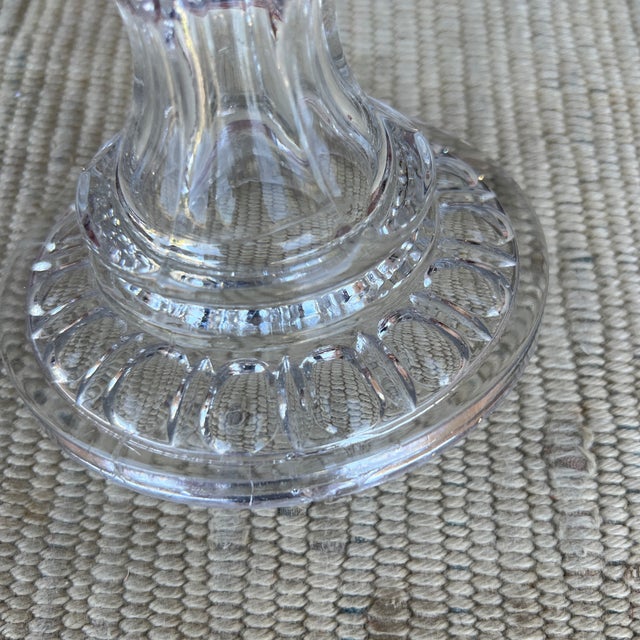Antique American Pressed Flint Glass Compote "Oval Mitre" Pattern, Circa 1850's For Sale - Image 12 of 12
