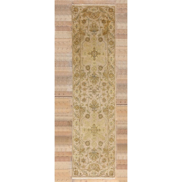 Matching Vintage Earth-Tone Oushak Runners, 02'06 X 09'10 For Sale - Image 18 of 18