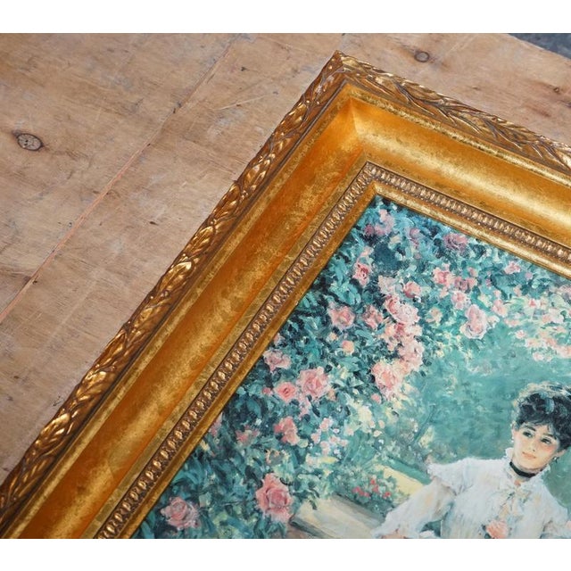 Alan Maley, English Rose, Oil Painting, Framed For Sale - Image 4 of 9