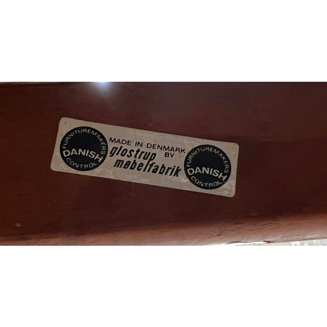 C. 1960s Svend Aage Eriksen for Glostrup Danish Teak & Leather Three Seat Sofa For Sale - Image 11 of 11