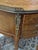 Brown Pair of Vintage Louis XV Style Demilune Nightstands French Inlaid 3 Drawer Tables For Sale - Image 8 of 17