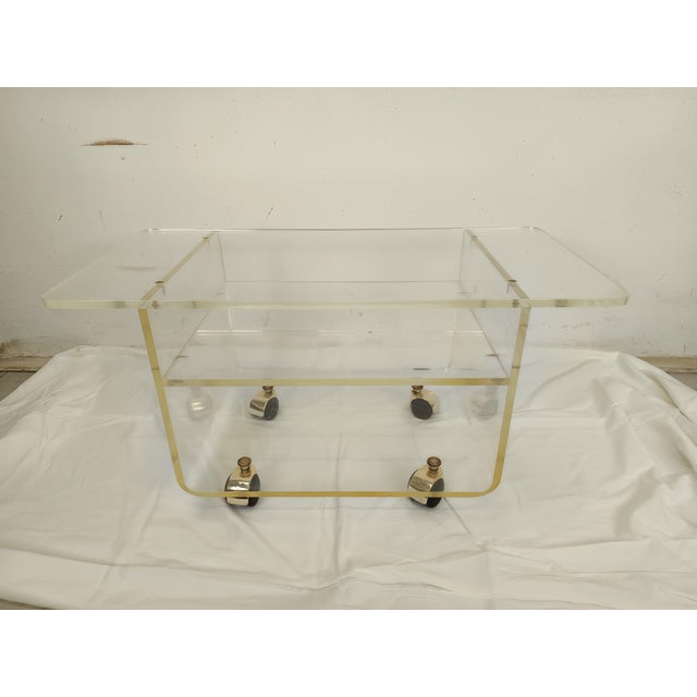 Vintage TV Table in Acrylic Glass, 1970s For Sale - Image 13 of 13