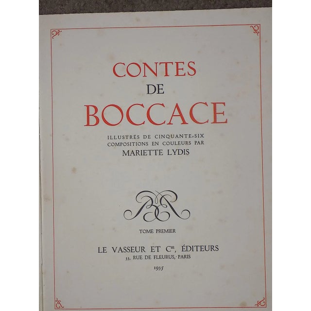 Vintage French Limited Edition Hand Colored Copperplate Engravings-Mariette Lydis-Paris-Set of 12 For Sale - Image 10 of 11