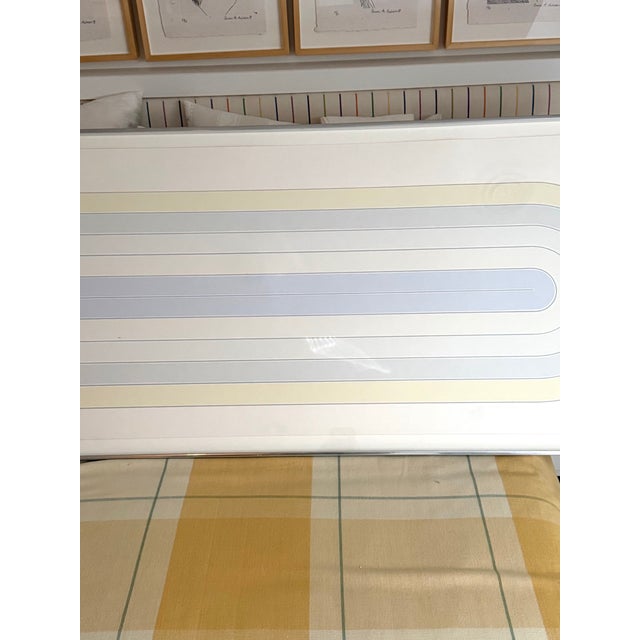 1970s Frank Stella Del Mar Screenprint From 1972 Race Track Series #32/75 Signed Numbered Archivally Framed For Sale - Image 5 of 12