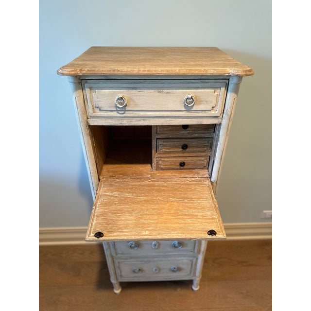 Farmhouse Country Style Tall and Slim Chest of Drawers For Sale - Image 3 of 9