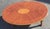 A Late 20th Century Bookmatched Mahogany and Satinwood Inlaid style and twisted legs coffee table. It measures 44" in...