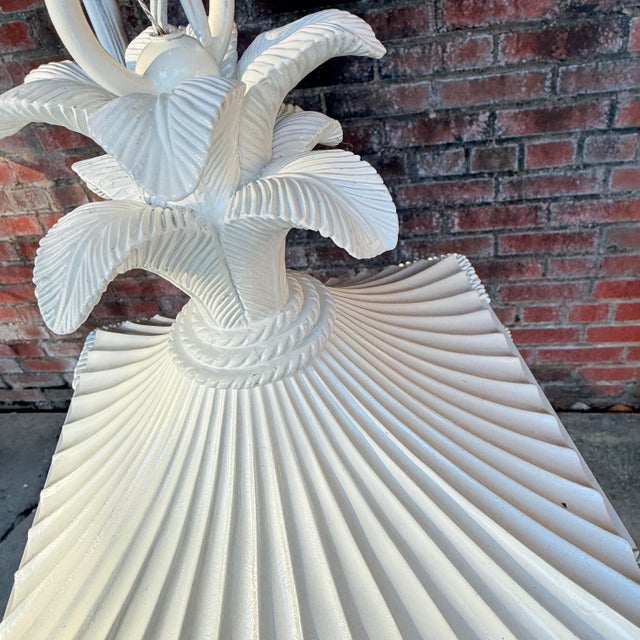 Vintage Palm Beach Regency Parcel Gilt White Pagoda Chandelier Dorothy Draper Style - Newly Painted For Sale - Image 11 of 12