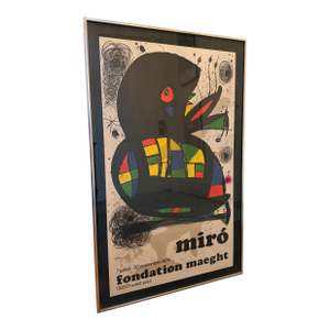 1970s Joan Mirò Exhibition Lithograph