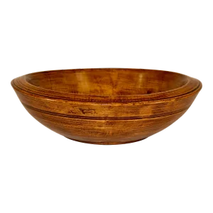 18th Century Turned Oak Bowl From France