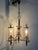 Neoclassical Empire Brass and Glass Chandelier, 1950s For Sale - Image 16 of 18