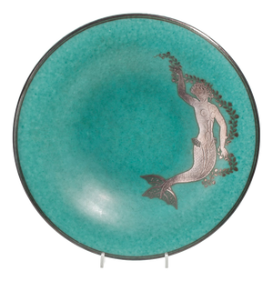 Ceramic Argenta Dish by Wilhelm Kåge for Gustavsberg, Sweden, 1940s