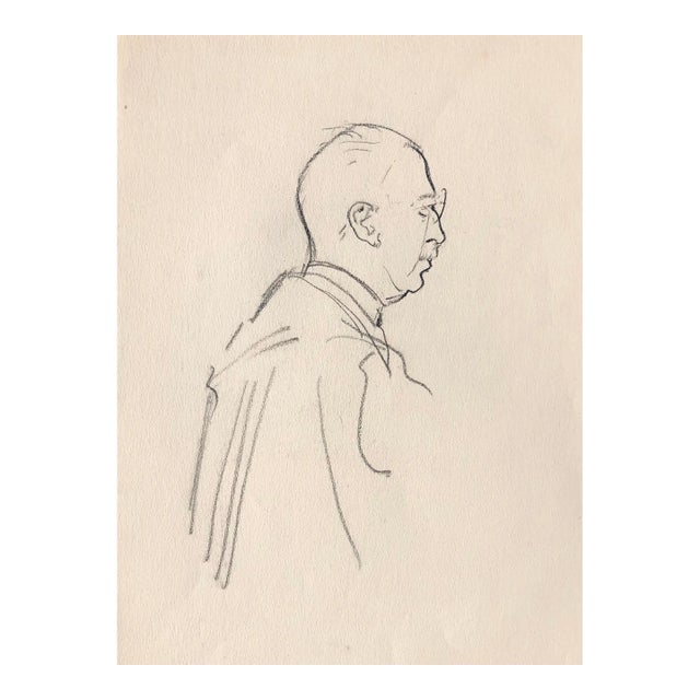 1935 Norman Kent Portrait of Captain Stacey For Sale