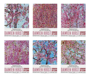 Damien Hirst, Foundation Cartier Cerisiers en Fleurs Cherry, 2021, Set of 6
