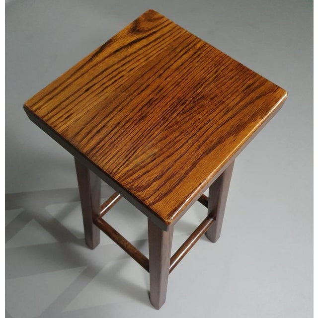 Oak Stools, 1960s, Set of 3 For Sale - Image 17 of 18