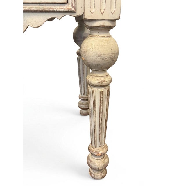 Wood Early 20th Century French Provincial Butcher's Block With Brass Details For Sale - Image 7 of 18