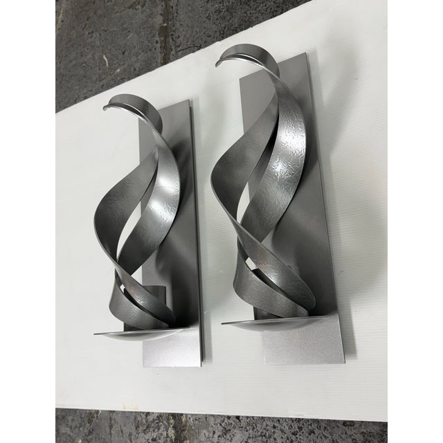Transitional Hubbardton Forge Folio Wall Sconces, Pair For Sale - Image 3 of 12