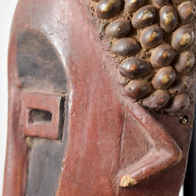Wood Early 20th Century Lwalwa Mask with Cowrie Shells For Sale - Image 7 of 9
